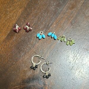 RARE Silpada Sterling Silver & Stone
Interchangeable Earrings